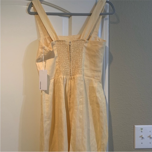 LOWEST PRICE Reformation Yellow Mini Dress - Picture 3 of 7